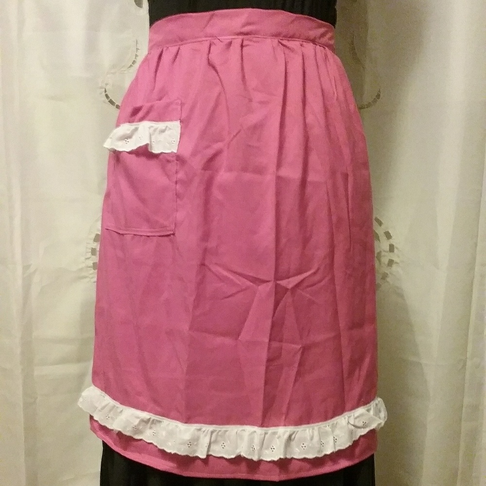 Pink Apron with Pocket